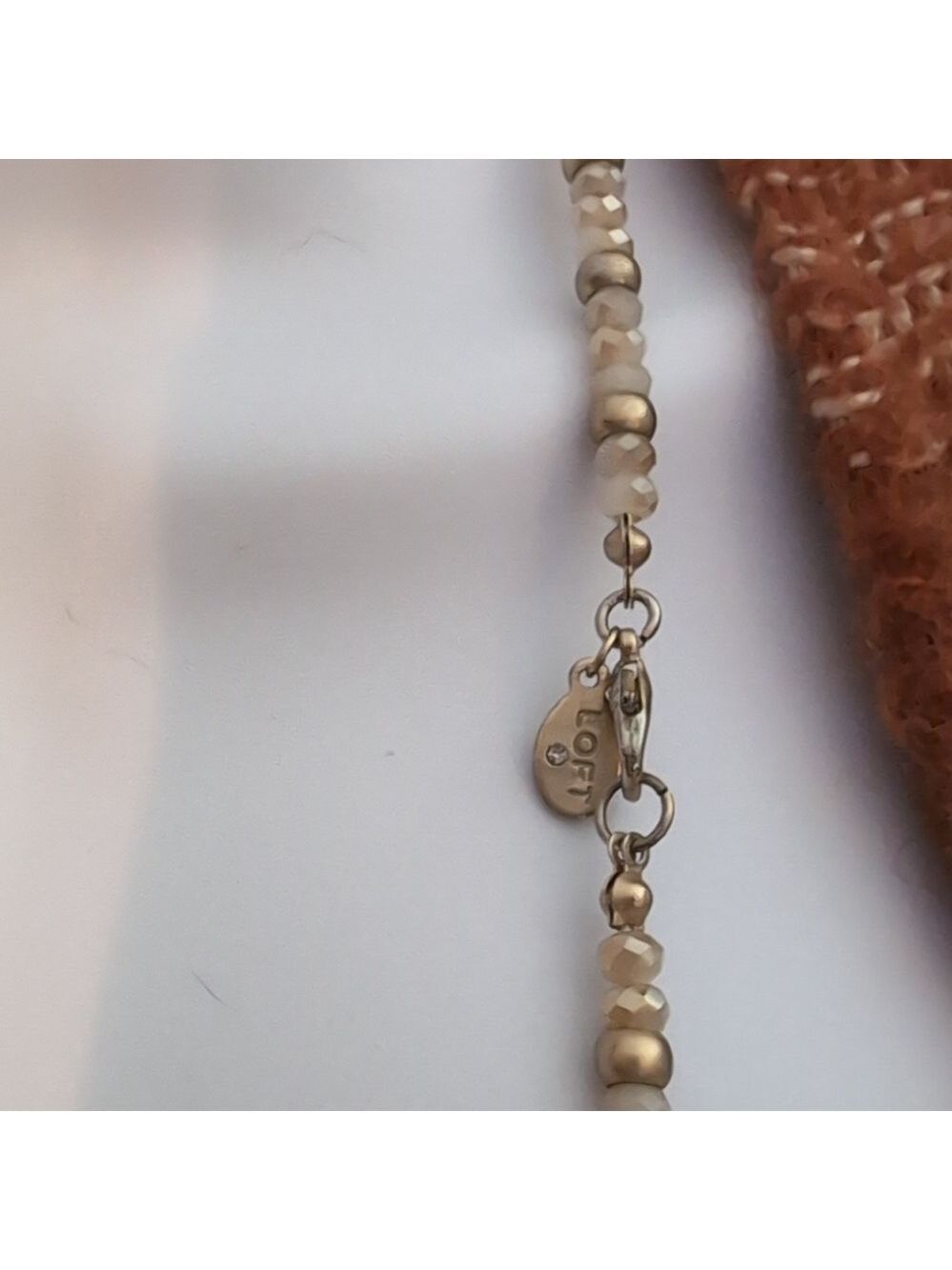 LOFT Crystal Necklace with Tassel Pendant - Picture 6 of 6